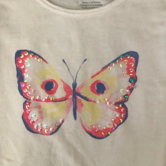 Butterfly Shirt and Skirt Set Size 7 (NWOT) - Picture 2 of 5